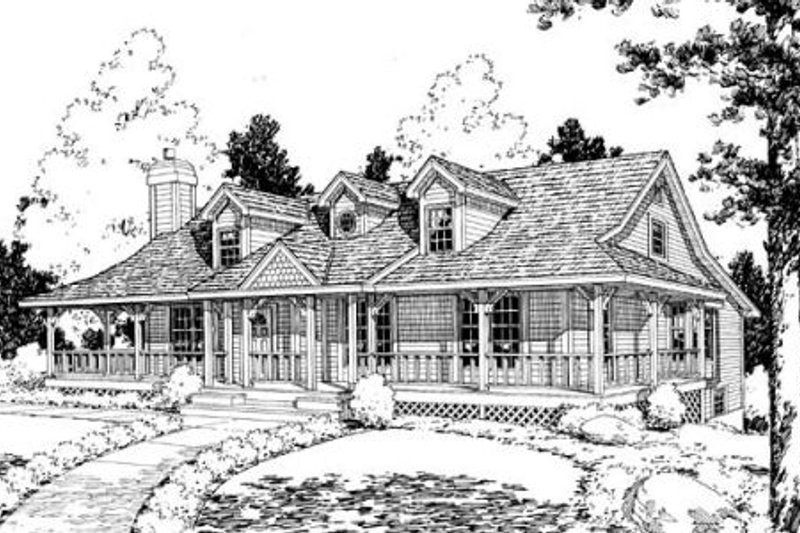 Traditional Style House Plan - 4 Beds 2.5 Baths 2299 Sq/Ft Plan #312-798