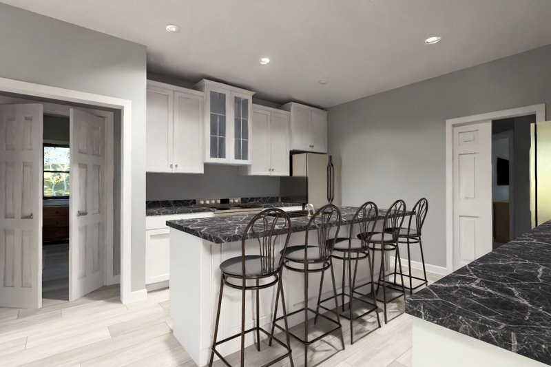 Architectural House Design - Interior - Kitchen for Modern House Plan #513-2433 - 3 bed, 2 bath