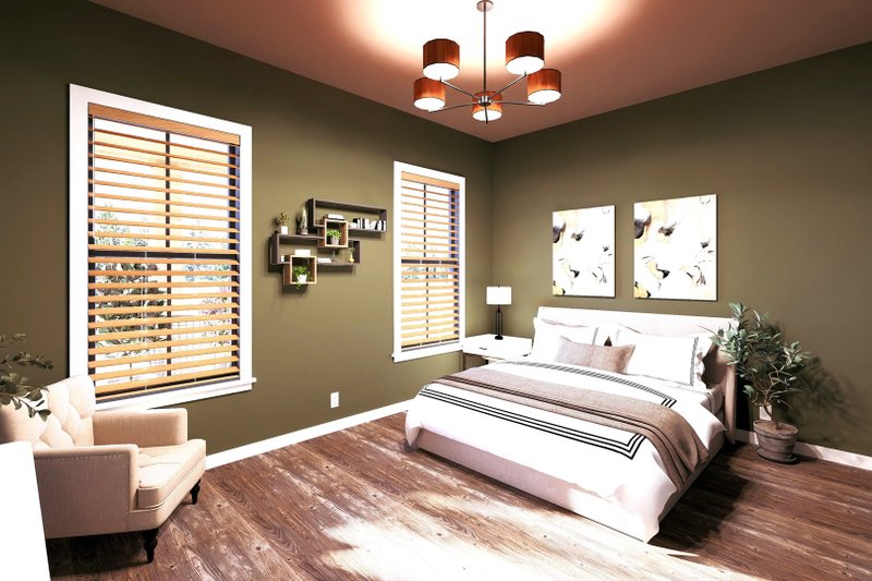 Architectural House Design - Interior - Bedroom for Barndominium House Plan #44-261 - 3 bed, 2 bath