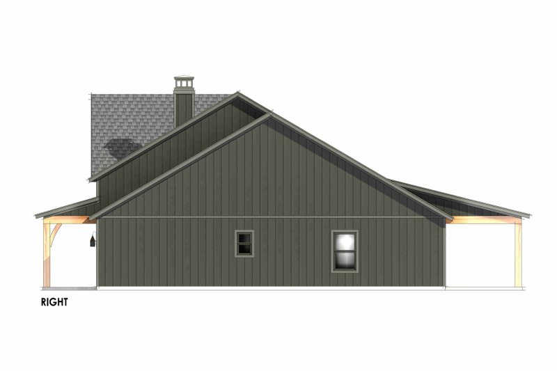 Home Plan - Exterior - Other Elevation 1 for Farmhouse House Plan #1096-99 - 3 bed, 2 bath