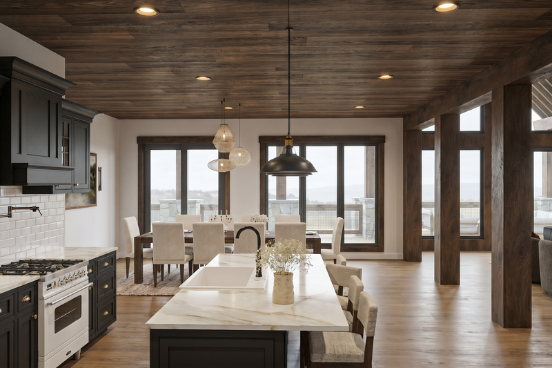 House Blueprint - Interior - Kitchen for Craftsman House Plan #923-512 - 5 bed, 4.5 bath
