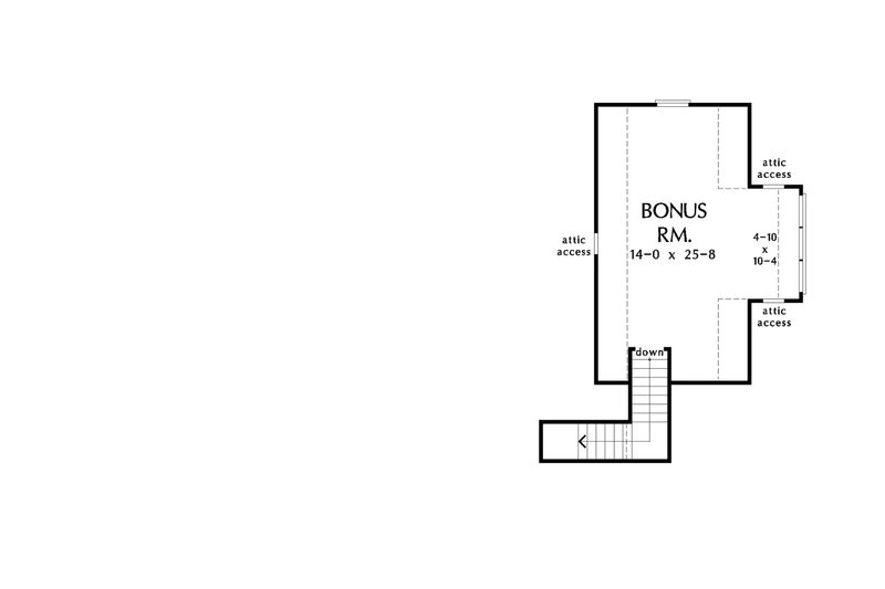 Dream House Plan - Optional Bonus Level