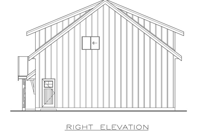 Home Plan - Exterior - Other Elevation 1 for Farmhouse House Plan #1100-163 - 2 bed, 1.5 bath
