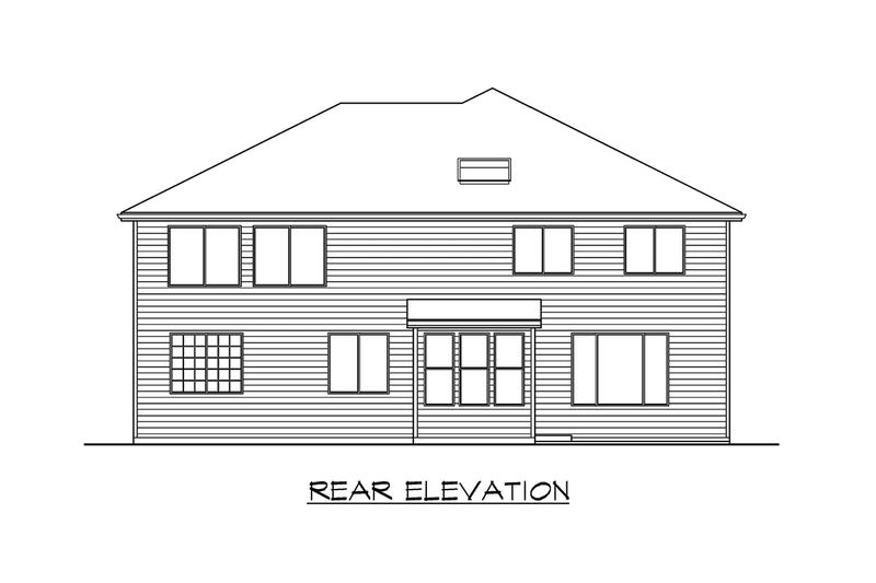 Home Plan - Exterior - Other Elevation 2 for Traditional House Plan #132-151 - 4 bed, 2.5 bath
