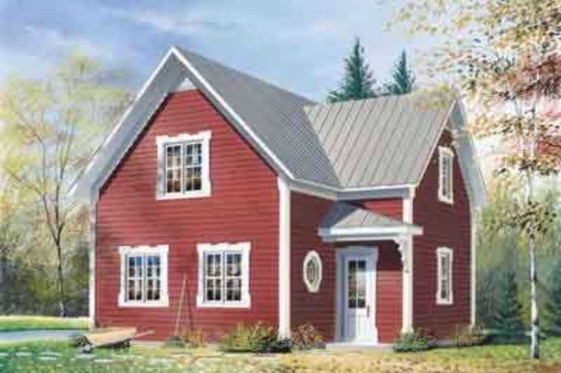 Home Plan - Country Exterior - Front Elevation Plan #23-226