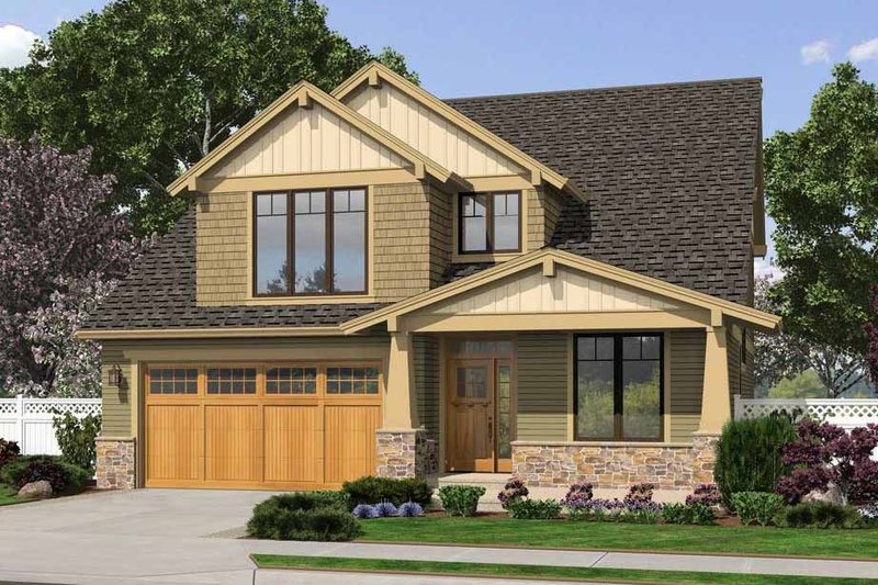 House Design - Craftsman Exterior - Front Elevation Plan #48-458