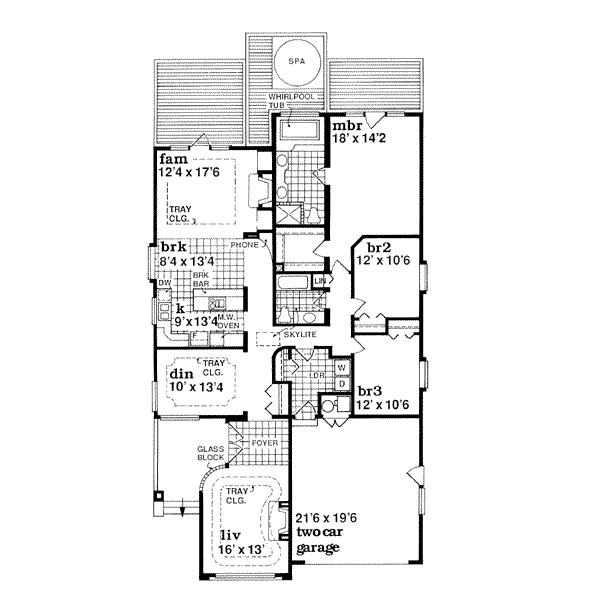 Traditional Floor Plan - Main Floor Plan #47-479