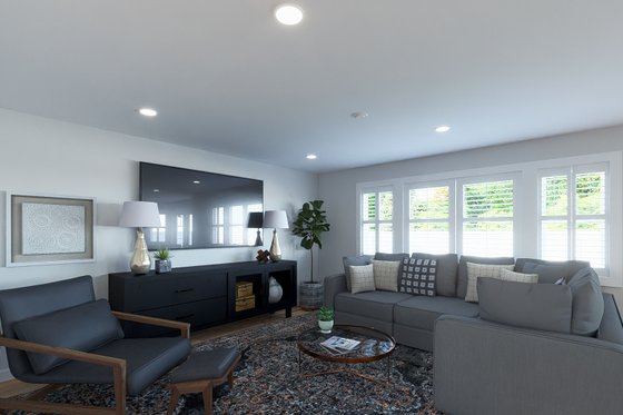 Interior - Family Room 1 for Traditional House Plan #1060-211 - 3 bed, 2.5 bath