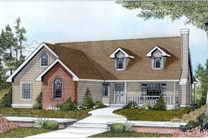 Country Style House Plan - 3 Beds 2 Baths 1400 Sq/Ft Plan #102-103