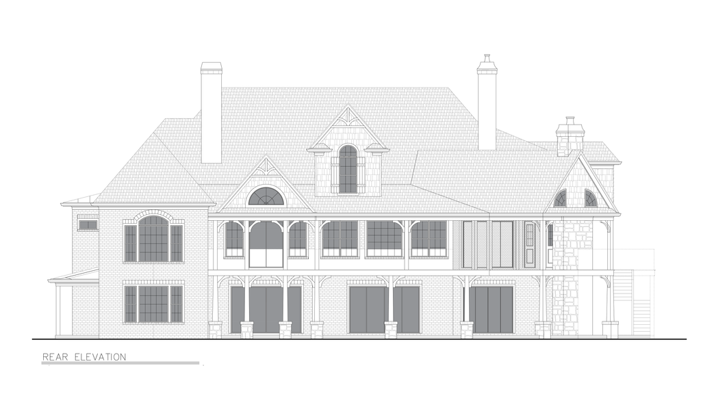 Exterior - Other Elevation 3 for Craftsman House Plan #54-698 - 5 bed, 4 bath