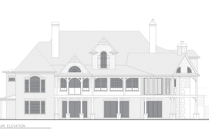 Dream House Plan - Exterior - Other Elevation 3 for Craftsman House Plan #54-698 - 5 bed, 4 bath