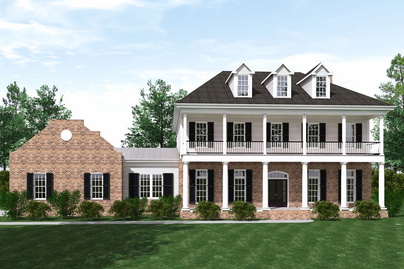 Architectural House Design - Southern Exterior - Front Elevation Plan #1071-19