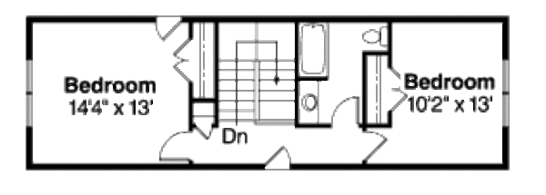Architectural House Design - Craftsman Floor Plan - Upper Floor Plan #124-669