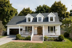 House Blueprint - Farmhouse Exterior - Front Elevation Plan #79-377