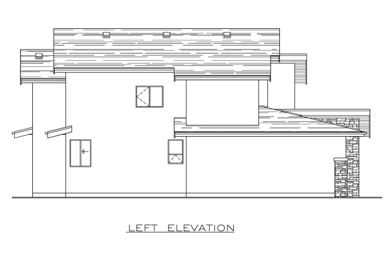 Home Plan - Exterior - Other Elevation for Contemporary House Plan #1100-75 - 3 bed, 2.5 bath