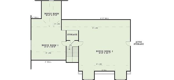 House Plan Design - Craftsman Floor Plan - Upper Floor Plan #17-2376