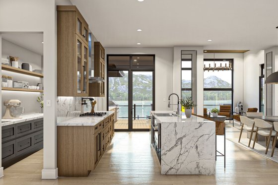 Interior - Kitchen 2 for Prairie House Plan #455-304 - 3 bed, 2.5 bath