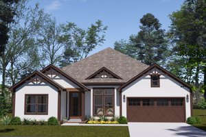 House Blueprint - Cottage Exterior - Front Elevation Plan #513-2378