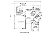 European Style House Plan - 4 Beds 3 Baths 3102 Sq/Ft Plan #67-161 