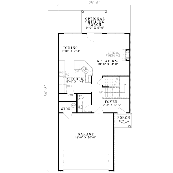Home Plan - Traditional Floor Plan - Main Floor Plan #17-424