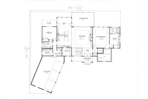 Floor Plan - Main Floor for Modern House Plan #437-130 - 4 bed, 4 bath