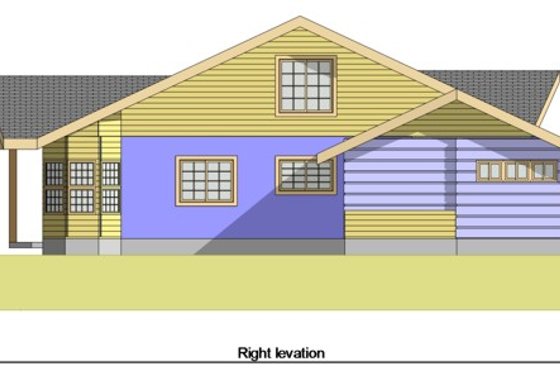 Exterior - Other Elevation for Craftsman House Plan #476-1 - 3 bed, 2 bath