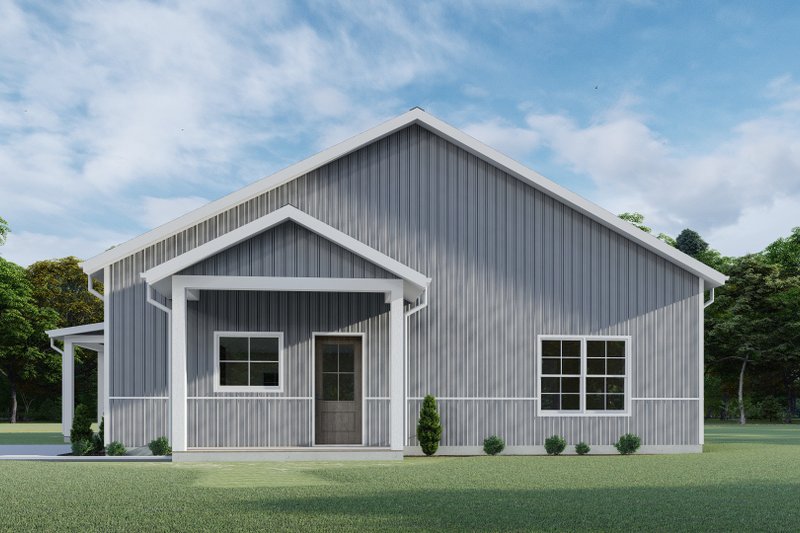 House Design - Exterior - Other Elevation 4 for Barndominium House Plan #1092-39 - 2 bed, 2 bath