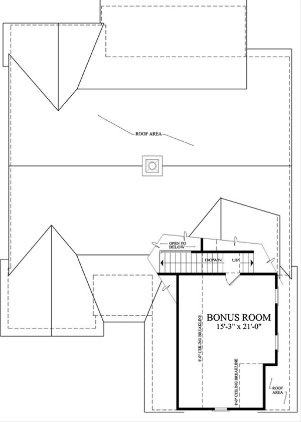 House Design - Traditional Floor Plan - Upper Floor Plan #137-250