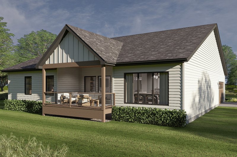 Architectural House Design - Exterior - Other Elevation 2 for Farmhouse House Plan #455-211 - 3 bed, 3 bath