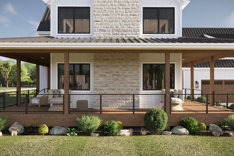 House Design - Exterior - Outdoor Living for Barndominium House Plan #455-697 - 5 bed, 4.5 bath