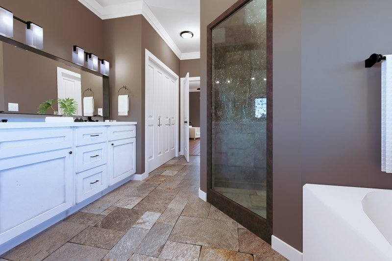 Architectural House Design - Interior - Master Bathroom for Bungalow House Plan #44-197 - 3 bed, 2.5 bath