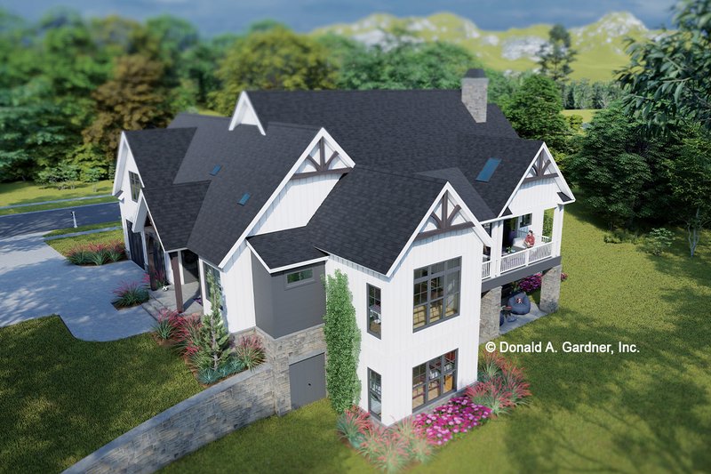 House Design - Exterior - Other Elevation for Farmhouse House Plan #929-1186 - 5 bed, 4.5 bath