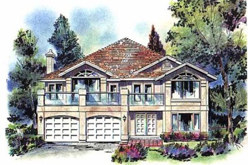 Dream House Plan - European Exterior - Front Elevation Plan #18-146