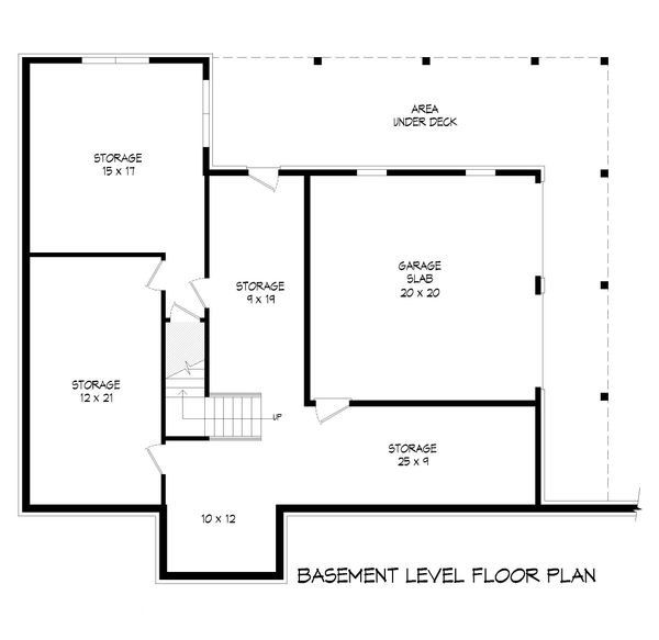 Farmhouse Floor Plan - Lower Floor Plan #932-34