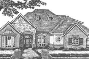 European Exterior - Front Elevation Plan #310-493