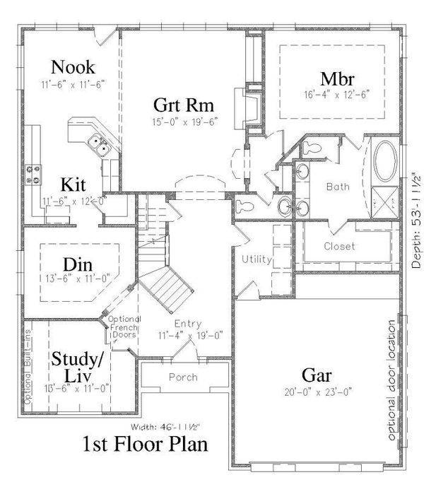 Floor Plan - Main Floor Plan #329-346