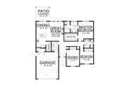 Craftsman Style House Plan - 3 Beds 2 Baths 1600 Sq/Ft Plan #112-299 Floor 