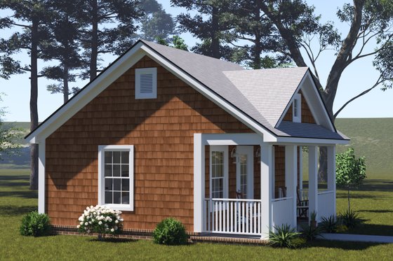 Exterior - Other Elevation 2 for Cottage House Plan #513-2366 - 1 bed, 1 bath