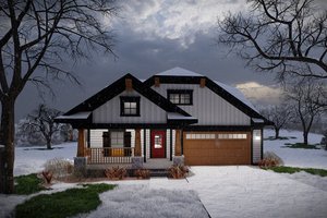 Craftsman Exterior - Front Elevation Plan #70-1513