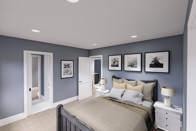Dream House Plan - Interior - Bedroom 1 for Farmhouse House Plan #51-1564 - 4 bed, 3.5 bath