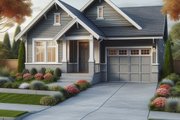 Craftsman Style House Plan - 3 Beds 2 Baths 1500 Sq/Ft Plan #515-43 