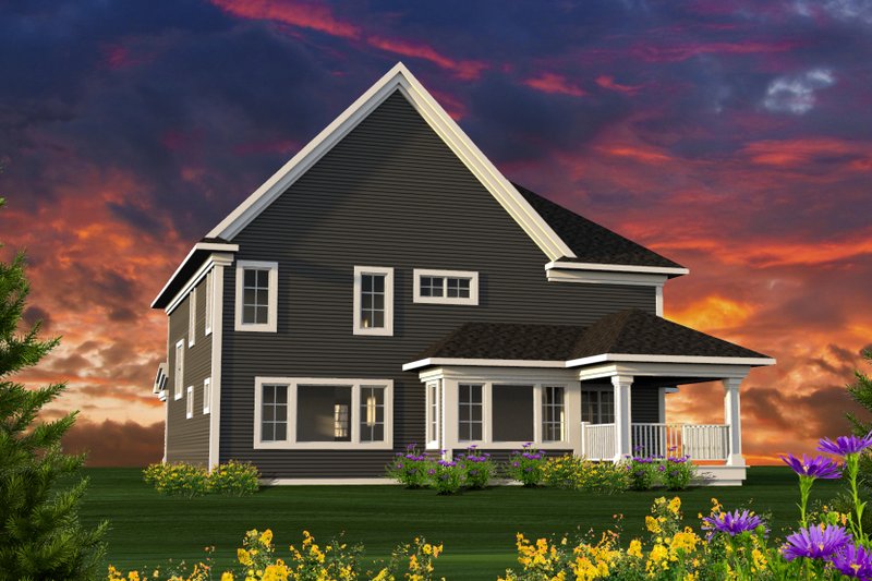Dream House Plan - Exterior - Rear Elevation for Craftsman House Plan #70-1231 - 4 bed, 4 bath