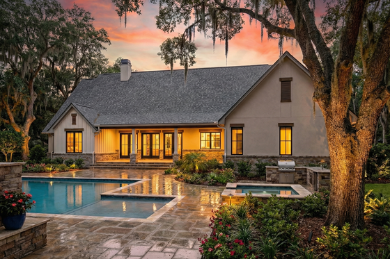 Exterior - Rear Elevation for Farmhouse House Plan #120-297 - 4 bed, 3.5 bath