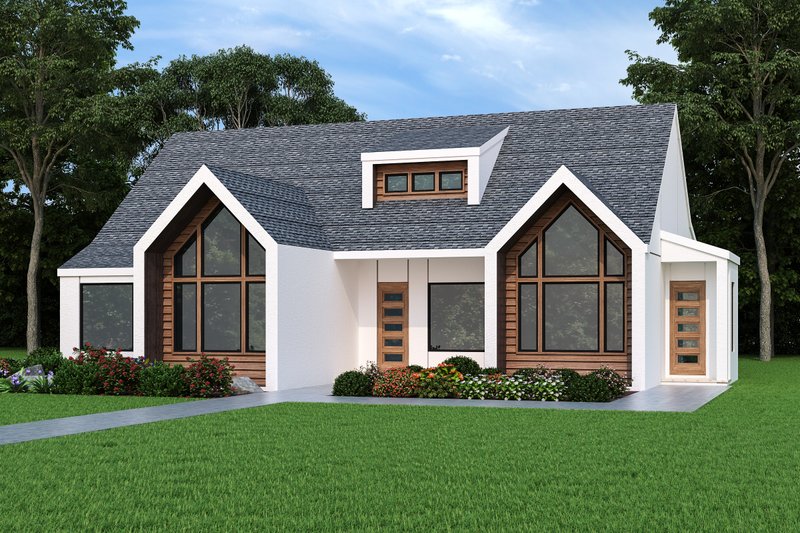 European Style House Plan - 3 Beds 2 Baths 1939 Sq/Ft Plan #472-447