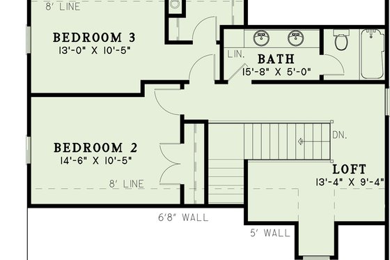Exterior - Front Elevation 5 for European House Plan #17-640 - 3 bed, 2.5 bath