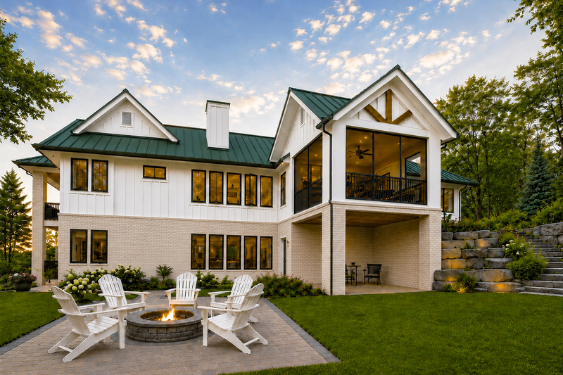 Architectural House Design - Exterior - Rear Elevation 1 for Farmhouse House Plan #928-461 - 3 bed, 2 bath