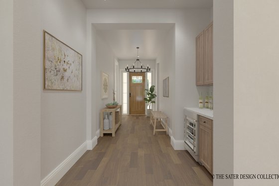 Interior - Entry for Farmhouse House Plan #930-554 - 3 bed, 3.5 bath