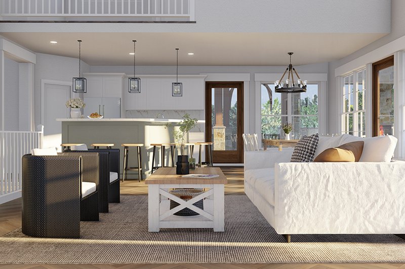 Home Plan - Interior - Family Room 1 for Country House Plan #17-2452 - 5 bed, 3 bath