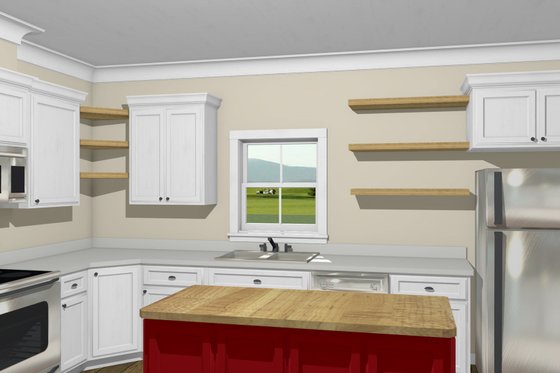 Interior - Kitchen 1 for Traditional House Plan #44-230 - 3 bed, 2 bath