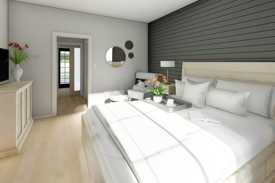 Interior - Master Bedroom 2 for Farmhouse House Plan #126-239 - 2 bed, 2 bath